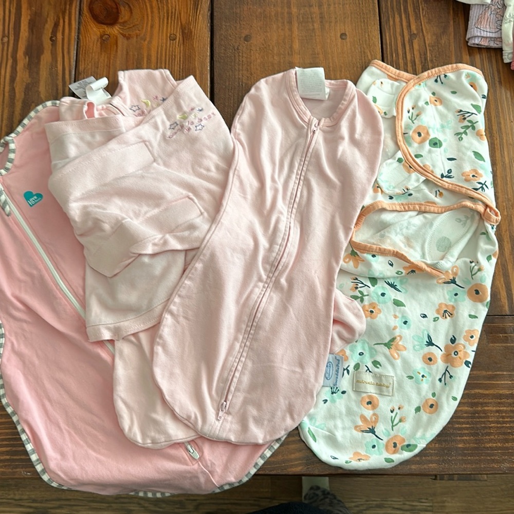 Baby Girl Swaddle Bundle
